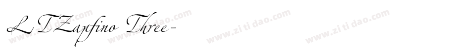 LTZapfino Three字体转换